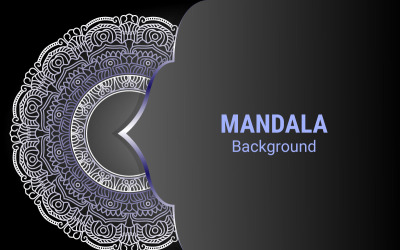 Lyxig prydnadsmandala design bakgrund
