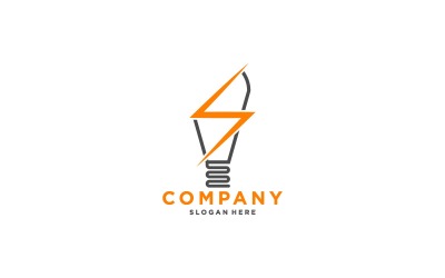 Modèle de conception de logo électronique