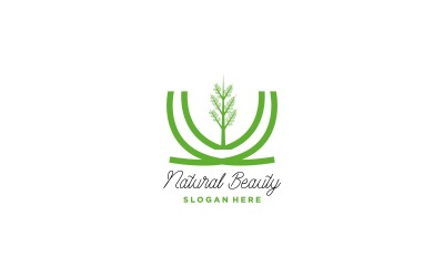 Naturlig logotyp designmall