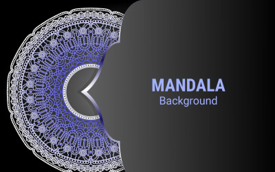 Ornamentale Mandala-Vorlage für Dekoration, Hochzeitskarten, Einladungskarten, Cover, Banner