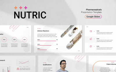 Plantilla de diapositivas de Google para presentación de empresa farmacéutica