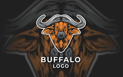 plantilla de logotipo de vector de búfalo