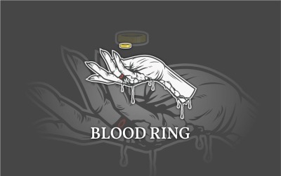 Plantilla de vector de anillo de sangre