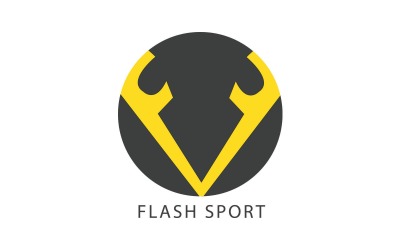 Szablon logo Flash Sport