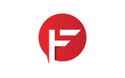 F brief Logo sjabloon. Vector illustratie. V7
