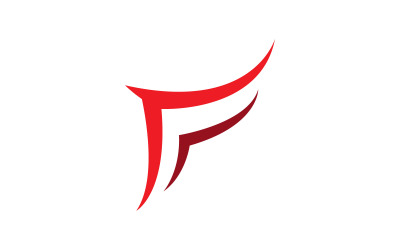 F letter Logo Template. Vector illustration. V4