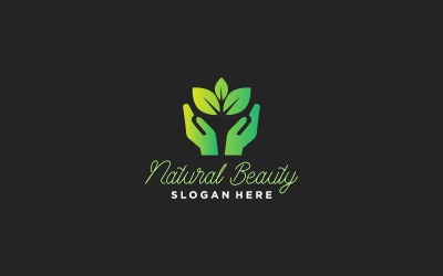 Natur grön logotyp designmall