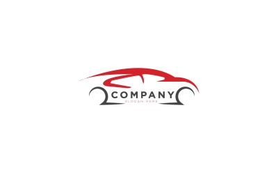 Sportbil logotyp designmall