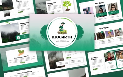 Bioearth - довкілля. Багатоцільовий шаблон PowerPoint