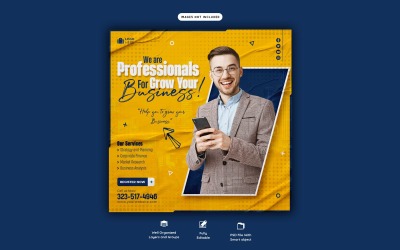 Digital Marketing Agency Corporate Social Media Post Templates