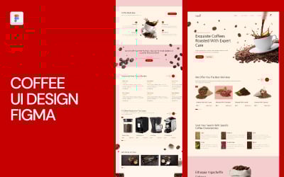 Figma-Vorlage für Kaffee-UI-Design