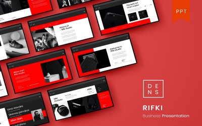 Rifki - Plantilla de PowerPoint de negocios