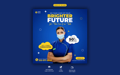 Шаблоны постов в социальных сетях для стоматолога Dental Care