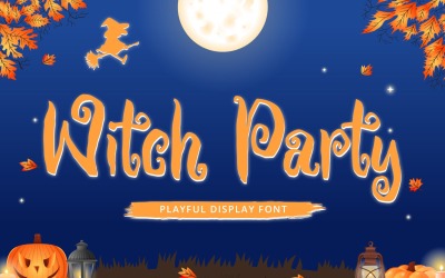 Witch Party - игривый шрифт дисплея