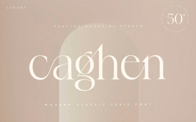 Caghen | Rich Ligature Serif Font