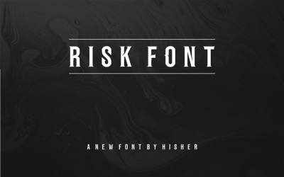 Caratteri aziendali di rischio sans serif