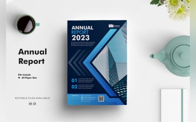 Modèle de brochure de rapport annuel