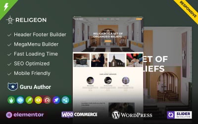 Religion — motyw WordPress dotyczący Kościoła, religii i miłości