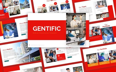 Gentific - медичний багатоцільовий шаблон PowerPoint