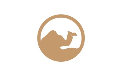 Icono de camello y plantilla vectorial de símbolo Ilustración 10