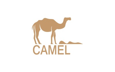 Ilustração de modelo de vetor de ícone e símbolo de camelo 3