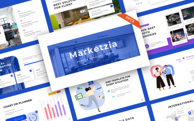 Marketzia Zakelijke Marketing Sjablonen PowerPoint presentatie