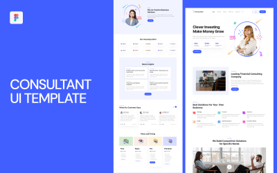 Modèle Figma de l&amp;#39;interface utilisateur du consultant