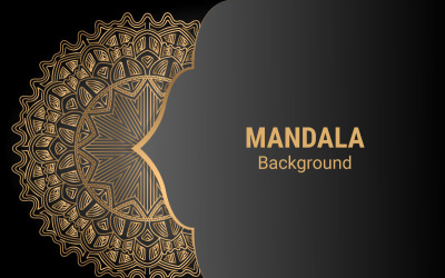 Luxe mandala achtergrond met gouden arabesque patroon Arabische islamitische Oost-stijl.