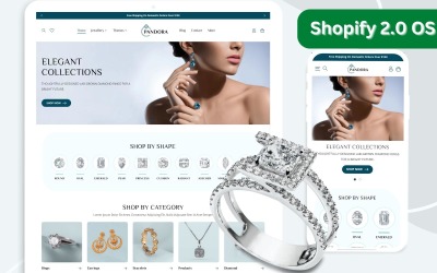Pandora - Téma Shopify | Minimalistické a čisté téma šperků Shopify | Shopify OS 2.0