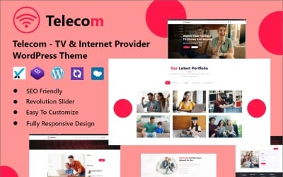 Telecom - Тема WordPress для ТВ и интернет-провайдера