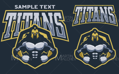 Titans Team Mascot vektorillustration