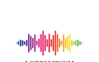Darbe Hattı Ses Dalgası Logo Vektör 4