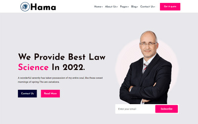 Halom - Advocaat, Advocaat &amp;amp; Advocatenkantoor WordPress Theme