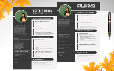Modern Teacher Resume Template