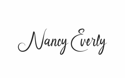 Nancy Everly Kalligrafi teckensnitt