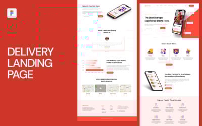 Plantilla de página de destino de entrega