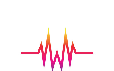 Pulse Line Sound Wave Logo Vector 10