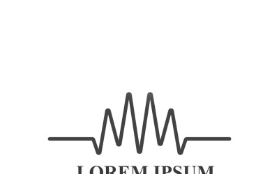 Pulslijn Geluidsgolf Logo Vector 6