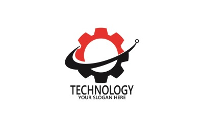 Technologie Logo vektorové šablony ilustrace 6