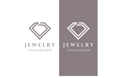 Bruiloft Diamant Logo Vector Sjabloon