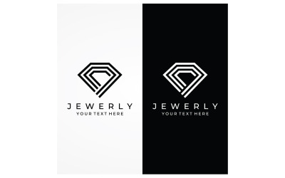 Diamond Wedding Ring Logo szablon wektor