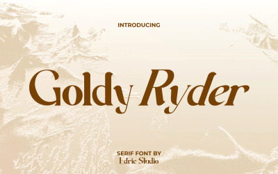 Goldy Ryder Serif kijelző betűtípus
