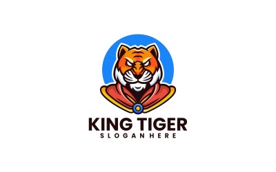 Logo King Tiger Simple Maskot