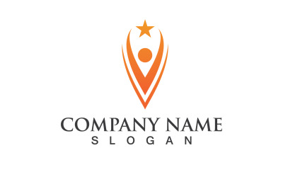 Persone Star Life Health Logo Vector 2