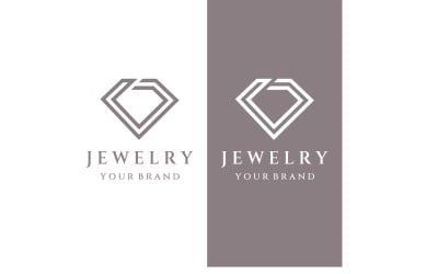 Plantilla de vector de logotipo de diamante de boda