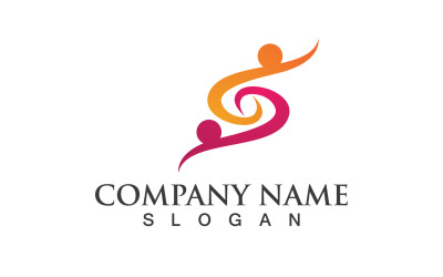 S carta personas salud Logo Vector 1