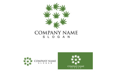 Cannabisblad Logo Vector 41