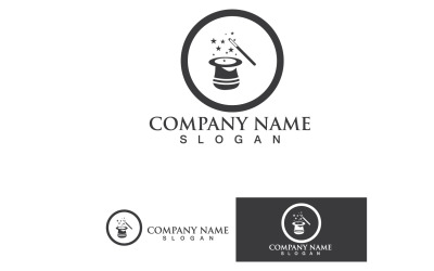 Icono de vector de logotipo de sombrero mágico 2
