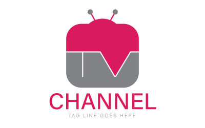 Modello di logo del canale TV - Logo del canale
