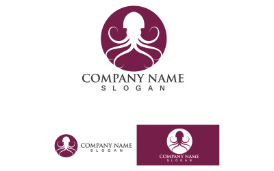 Octopus Animal Logo Vector 12